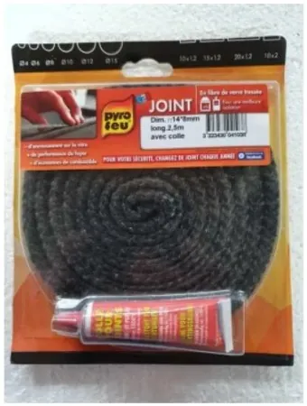 Kit joint rectangulaire 14 X 8 avec tube de colle